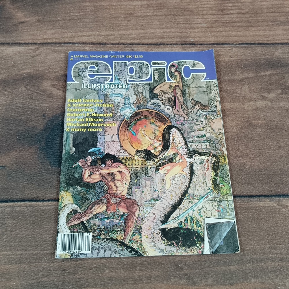 Marvel Epic Illustrated Magazine Winter 1980 Good Fantasy Sci-Fi Anthology